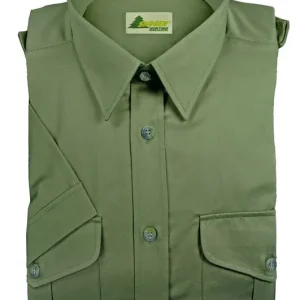 Markenware Skogen Hemd Hunter 1/2 Arm, Schilf